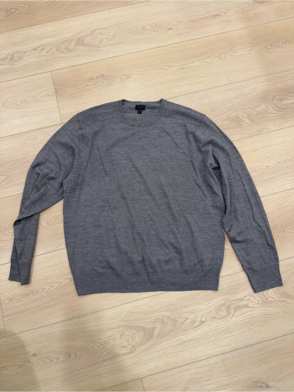 J. Crew Men's Heather Gray Crewneck Sweater